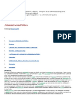 Bases y Principios de La Gerencia y Bases y Principios de La Administración Pública