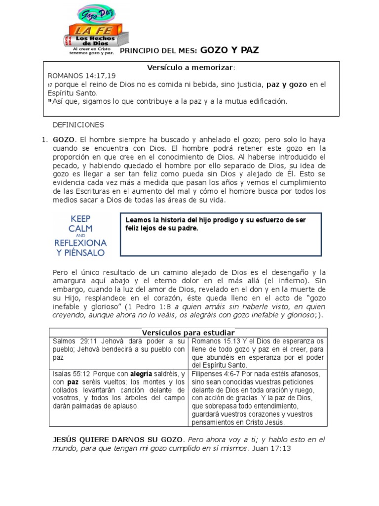 Gozo y Paz: Encuentro con Dios | PDF | Cristo (título) | Pecado
