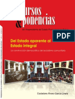 Discursos_ponencias - Del Estado Aparente Al Estado Integral Garcia Linera