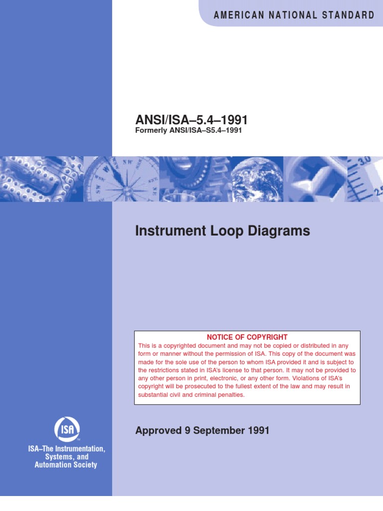 ISA Standard S5.4: Instrument Loop Diagrams | PDF | Instrumentation ...