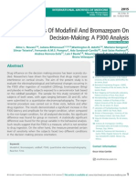 Effects of Modafiil and Bromazepam On Decision-Making: A P300 Analysis