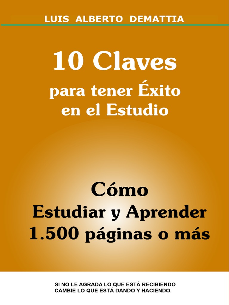 10 Claves para Tener Exito en El Estudio PDF | PDF