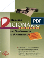 Dicionário de Sinônimos e Antônimos