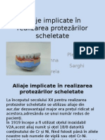 Aliaje Implicate În Realizarea Protezărilor Scheletate