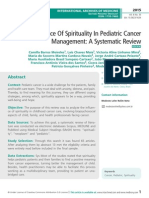 Influence Of Spirituality In Pediatric Cancer Management: A Systematic Review