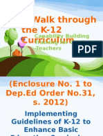 A Walk Through the K-12 Curriculum