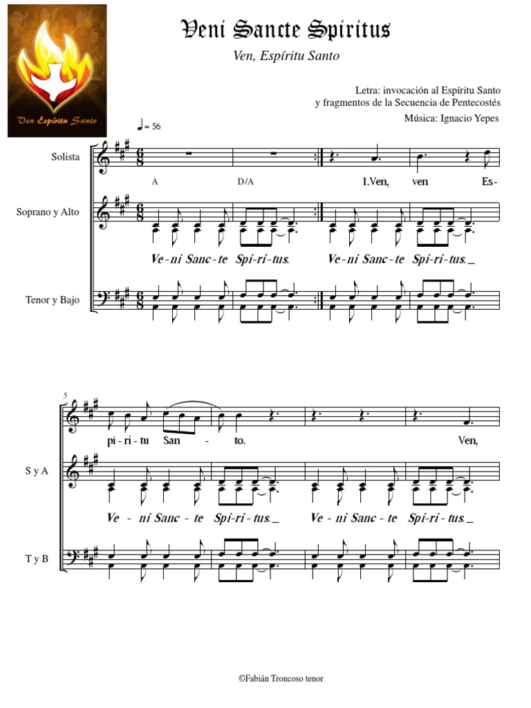 Veni Sancte Spiritus, Taizé | PDF