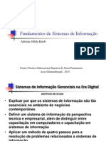 Aula - 1 Fundamentos de Sistemas de Informação