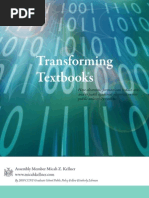Download Transforming Textbooks How Electronic Textbooks Can Reduce Costs and Expand Academic Resources in Our Public University Systems by Micah Kellner SN27278183 doc pdf