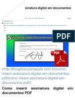 Como Inserir Assinatura Digital em Documentos PDF