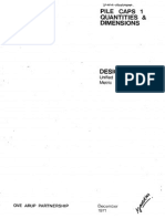 Pilecap Quantities and Dimensions