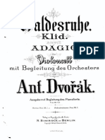 Dvorak - Waldesruhe Klid Adagio For Cello and Orchestra Dvorak Score