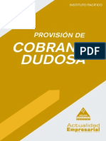 Provicion y Castigo de  cobranza dudosa