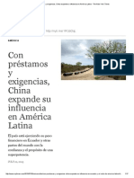 Con Préstamos y Exigencias, China Expande Su Influencia en América Latina - The New York Times
