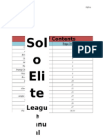 Solo Elite League Manual