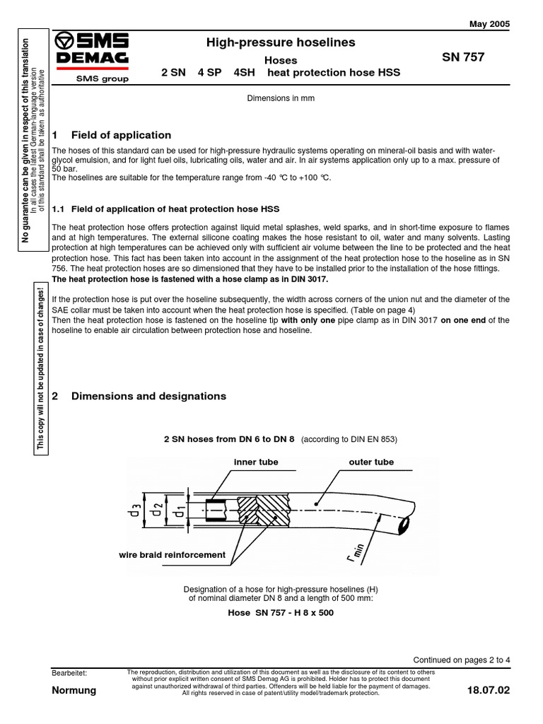 SN757 2005-05 e | PDF | Pipe (Fluid Conveyance) | Chemistry