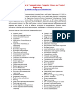 International Journal of Communications, Computer Science and Control Engineering