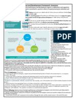 Performance and Development Framework Summary and Actions
