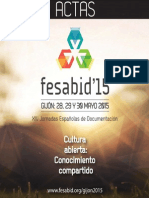 Actas FESABID 2015