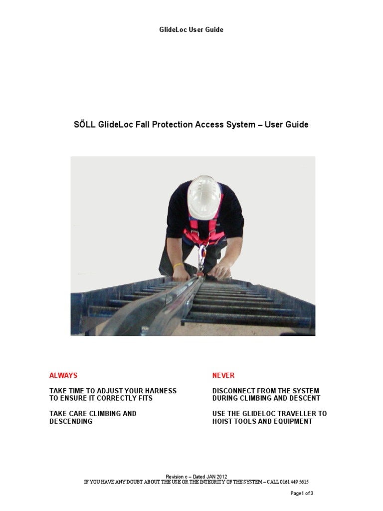 Vertical Guide-Rails „Söll-Glideloc“ Fall Arrest System Installation ...