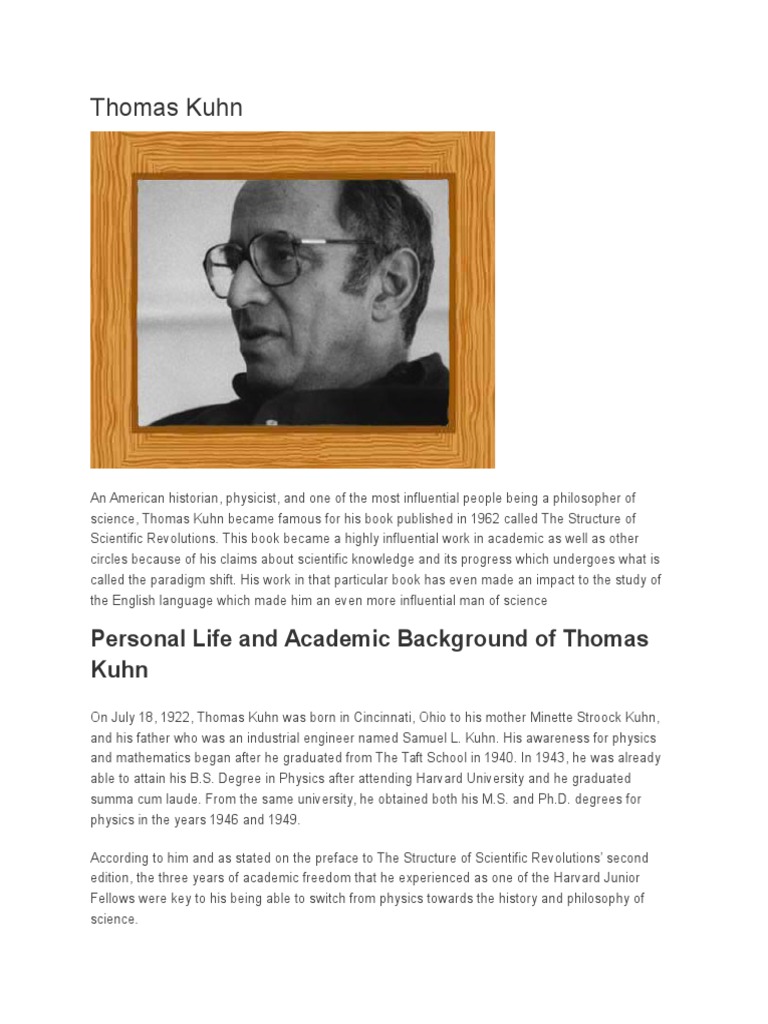 Thomas kuhn paradigma picture