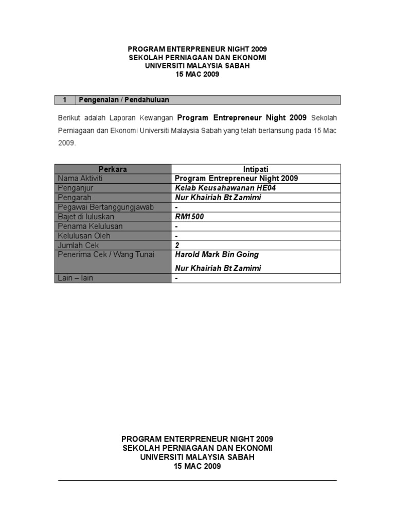 Laporan Kewangan Pdf