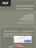 Conglomerate Diversification