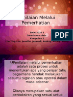 Penilaian Melalui Pemerhatian