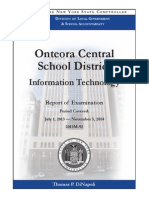 Audit of Onteora Information Technology