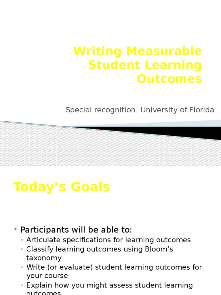 Writing Learning Outcomes | PDF | Educational Assessment | Learning