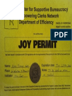 Official Joy Permit