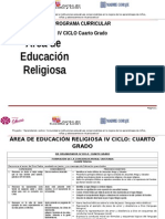 Educación Religiosa 4º Grado Rutas