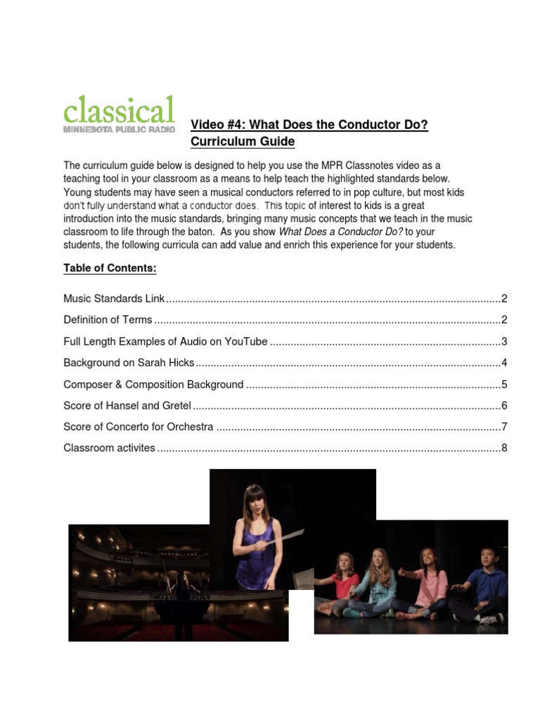 Understanding the Role of a Conductor | PDF | Conducting | Musical ...