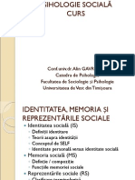Psihologie Sociala Gavreliuc 13 Identitatea Memoria Si Reprezentarile Sociale