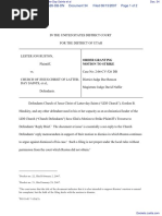 Ruston v. Church of Jesus Christ of Latter Day Saints et al - Document No. 34