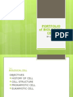 PORTFOLIO - BIOLOGICAL CELL Prepared by 1st Year MBBS Student-LEKSHMI