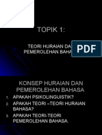 Teori Huraian Dan Pemerolehan Bahasa