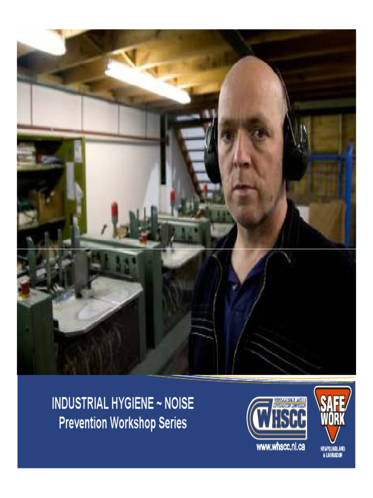 Industrial Hygiene Noise (Presentation) PDF Noise Hearing Loss