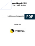 Symantec Firewall/VPN