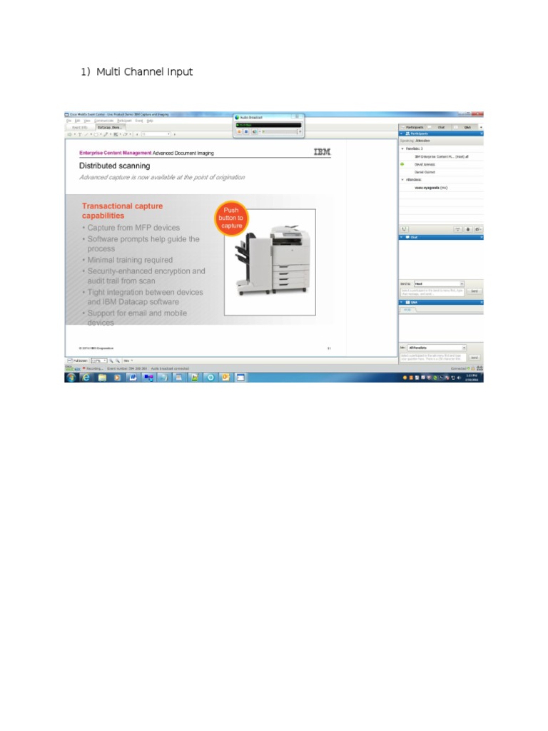 IBM Datacap Multi-Channel Input Guide | PDF