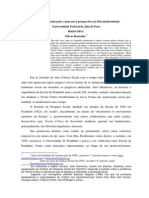 Teoria Crítica Da Comunicação e Uma Nova Perspectiva Na Pós-Modernidade