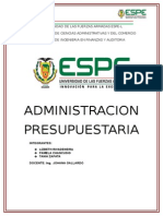 Presupuestaria Indicadores