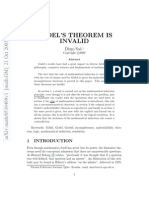 Saa. Goedel's Theorem is Invalid (Article)