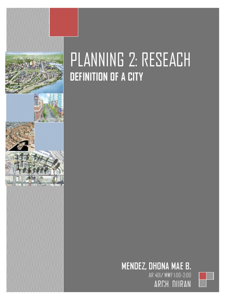 Definition and Classification of Cities | PDF