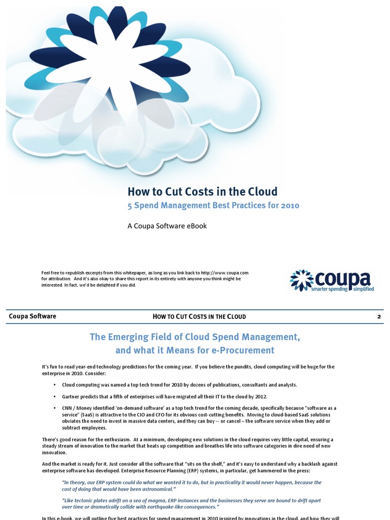 How To Cut Costs in The Cloud - 5 Smarter Spending Best Practices For ...