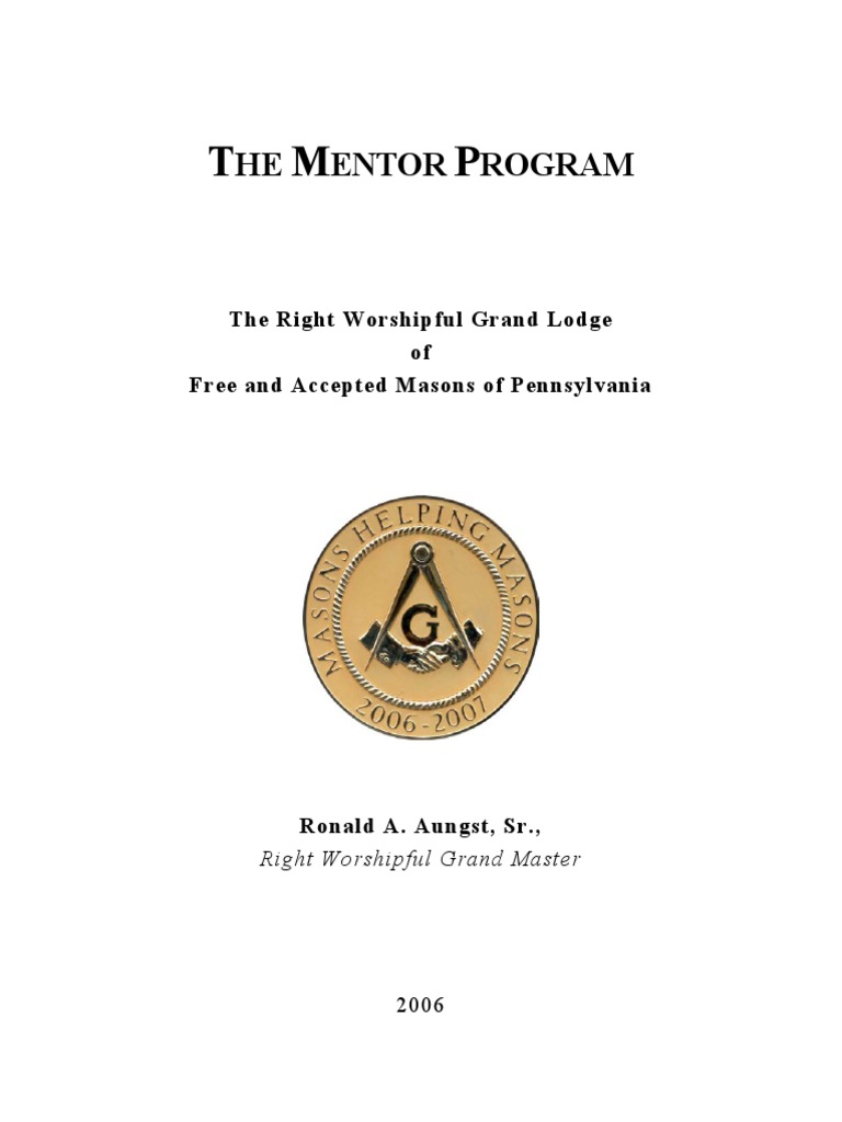 Pennsylvania Masonic Mentor Program Guide | PDF | Freemasonry | Masonic ...