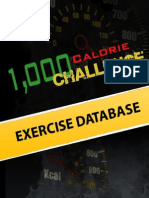 1000 Calorie Challenge Exercise Database