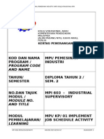 KP MPI 603.01 Industrial Supervisory