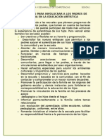 Estrategias para Involucrar A Los Padres de Familia en La Educación Artística