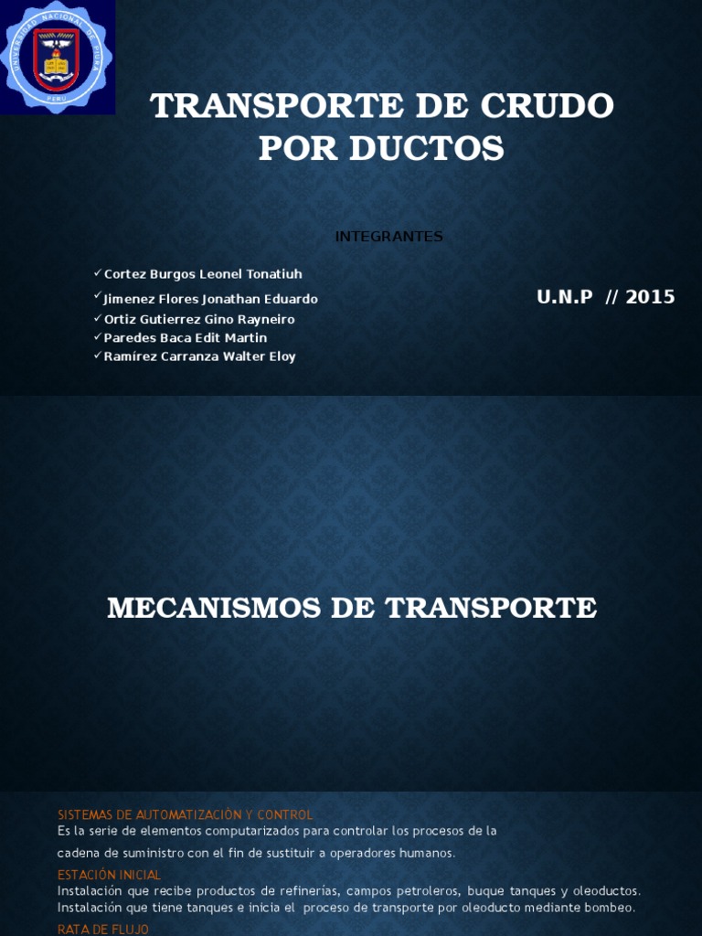 Transporte de Crudos Por Ductos | Descargar gratis PDF | Petróleo ...